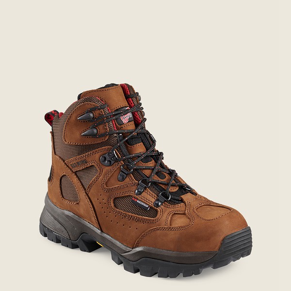 Botas Red Wing Hiking Hombre Marrom - Truhiker - 6-Inch Waterproof Safety Toe - 208-YTAEVU